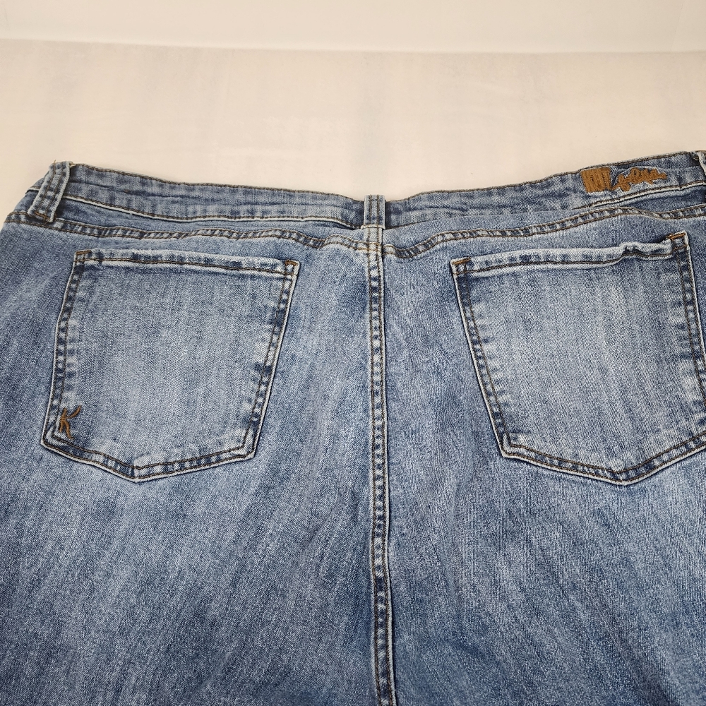 Kut from the Kloth Katy Boyfriend Jeans Womens 22W Blue Distressed KP799GC4R - Picture 12 of 14